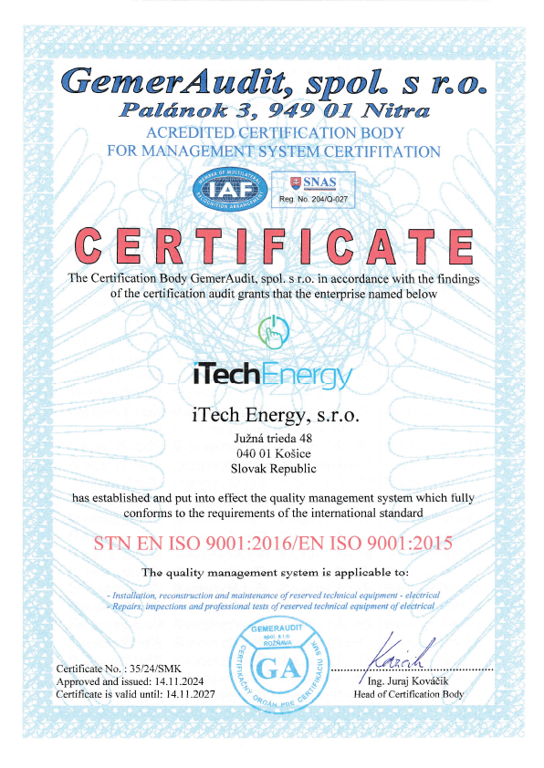 certifikat iso9001 en